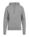 Maison Kitsuné Bold Fox Head Patch Comfort Hoodie Medium Grey Melange In Gray