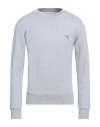 Maison Kitsuné Man Sweatshirt Light Grey Size L Cotton