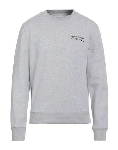 Maison Kitsuné Man Sweatshirt Light Grey Size L Cotton