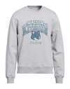 Maison Kitsuné Man Sweatshirt Light Grey Size L Cotton