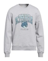 Maison Kitsuné Maison Kitsune Crew Neck Sweatshirt With Campus Fox Print In Grey