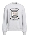 Maison Kitsuné Man Sweatshirt Light Grey Size L Cotton