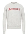 Maison Kitsuné Man Sweatshirt Light Grey Size S Cotton In Gray
