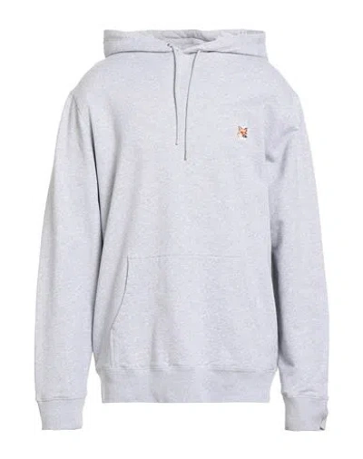Maison Kitsuné Man Sweatshirt Light Grey Size Xxl Cotton In Gray