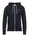 Maison Kitsuné Man Sweatshirt Midnight Blue Size S Cotton