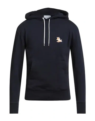 MAISON KITSUNÉ MAISON KITSUNÉ MAN SWEATSHIRT MIDNIGHT BLUE SIZE M COTTON