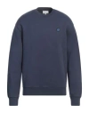 Maison Kitsuné Man Sweatshirt Navy Size S Cotton In Navy Blue