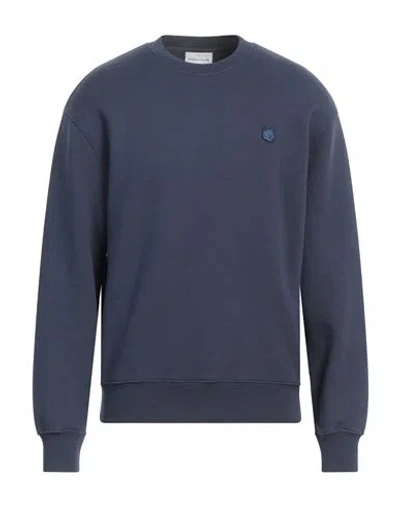 Maison Kitsuné . Man Sweatshirt Navy Blue Size M Cotton