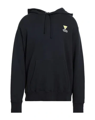 Maison Kitsuné Man Sweatshirt Navy Blue Size M Cotton, Wool