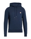 Maison Kitsuné Fox Head Patch Regular Hoodie Sweatshirt In Blue