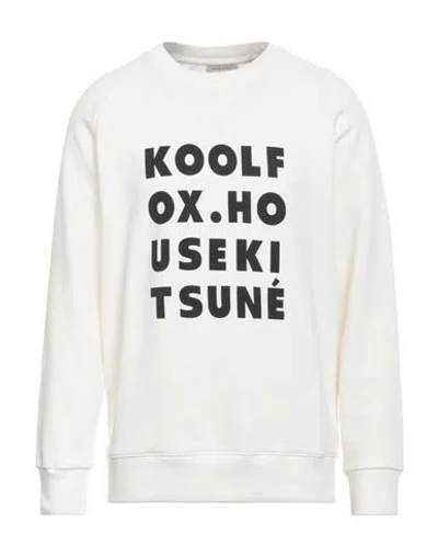 Maison Kitsuné Man Sweatshirt Off White Size L Cotton