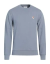 Maison Kitsuné Man Sweatshirt Pastel Blue Size L Cotton