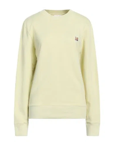 MAISON KITSUNÉ MAISON KITSUNÉ MAN SWEATSHIRT PASTEL YELLOW SIZE M COTTON
