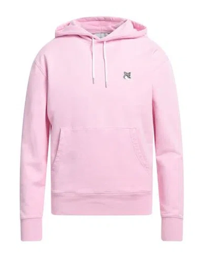 Maison Kitsuné Man Sweatshirt Pink Size L Cotton