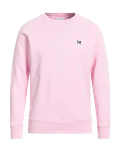 Maison Kitsuné Man Sweatshirt Pink Size M Cotton