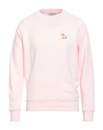 Maison Kitsuné Man Sweatshirt Pink Size M Cotton