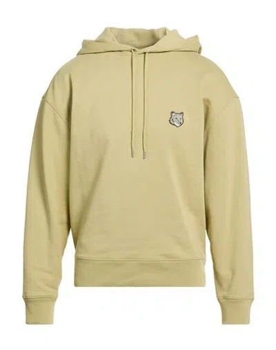Maison Kitsuné Man Sweatshirt Sage Green Size S Cotton