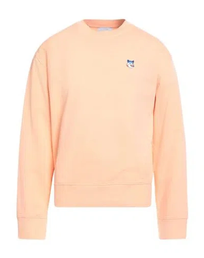Maison Kitsuné Man Sweatshirt Salmon Pink Size L Cotton