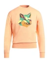 Maison Kitsuné Man Sweatshirt Salmon Pink Size Xs Cotton In Multi
