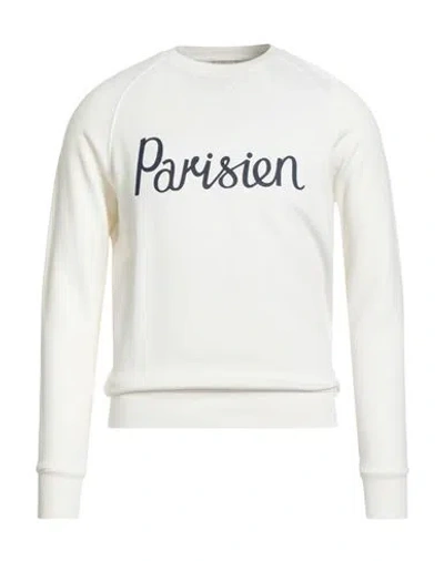 Maison Kitsuné Man Sweatshirt White Size Xs Cotton