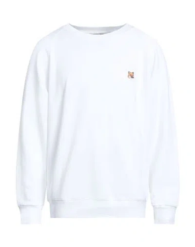 Maison Kitsuné Man Sweatshirt White Size Xxl Cotton