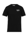 Maison Kitsuné Man T-shirt Black Size S Cotton