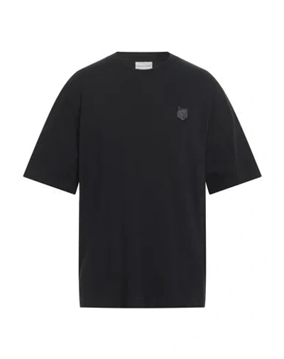 Maison Kitsuné Man T-shirt Black Size M Cotton
