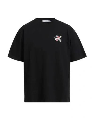 Maison Kitsuné Man T-shirt Black Size Xs Cotton