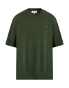Maison Kitsuné Man T-shirt Dark Green Size L Cotton