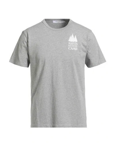 Maison Kitsuné Man T-shirt Grey Size S Cotton In Gray