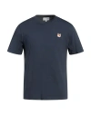 Maison Kitsuné Man T-shirt Midnight Blue Size Xs Cotton