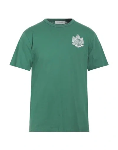 Maison Kitsuné Man T-shirt Military Green Size M Cotton