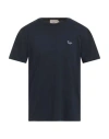 Maison Kitsuné Man T-shirt Navy Size M Cotton In Blue