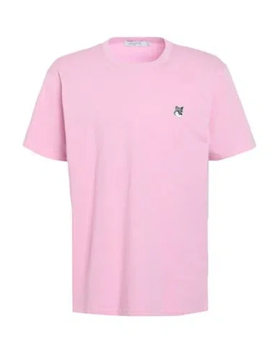 Maison Kitsuné Man T-shirt Pink Size L Cotton