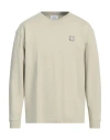 Maison Kitsuné Man T-shirt Sage Green Size L Cotton