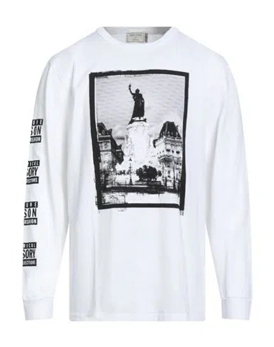 Maison Kitsuné Man T-shirt White Size Xxl Cotton