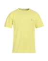 Maison Kitsuné Man T-shirt Yellow Size L Cotton