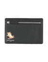 Maison Kitsuné Man Wallet Black Size - Leather In Black