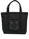 MAISON KITSUNÉ MEDIUM FOX-MOTIF TOTE BAG