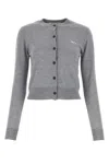 Maison Kitsuné Cropped Wool Cardigan With Ribbed Cuffs And Hem