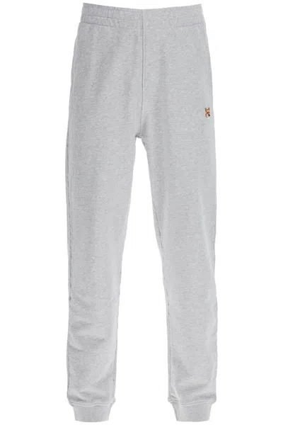 Maison Kitsuné Melange Light Grey Cotton Joggers