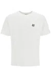 Maison Kitsuné Maison Kitsune Fox Head Patch T Shirt White In White