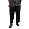 Maison Kitsuné Cropped Pleated Cotton Chino Pants In Black