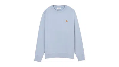 Pre-owned Maison Kitsuné Men's Maison Kitsune Chillax Fox Sweatshirt In Blue