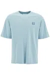 Maison Kitsuné Bold Fox Head Patch Oversize Tee Shirt-l Nd Maison Kitsune Male In Blue
