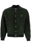 Maison Kitsuné Maison Kitsune Men's Ranger Polyester Bomber With Embroide Logo In Green