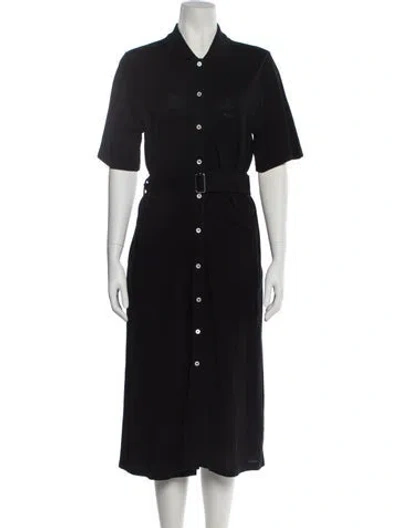 Pre-owned Maison Kitsuné Midi Length Dress In Black