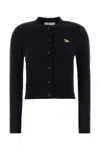 Maison Kitsuné Maison Kitsune Midnight Blue Wool Cardigan In Blue