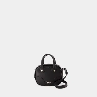 Maison Kitsuné Mini Boogie Crossbody - Maison Kitsune - Leather - Black