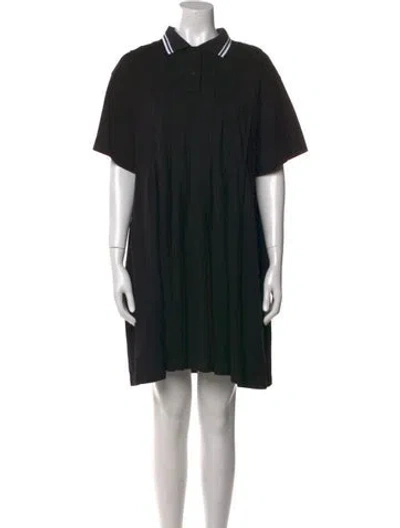 Pre-owned Maison Kitsuné Mini Dress In Black